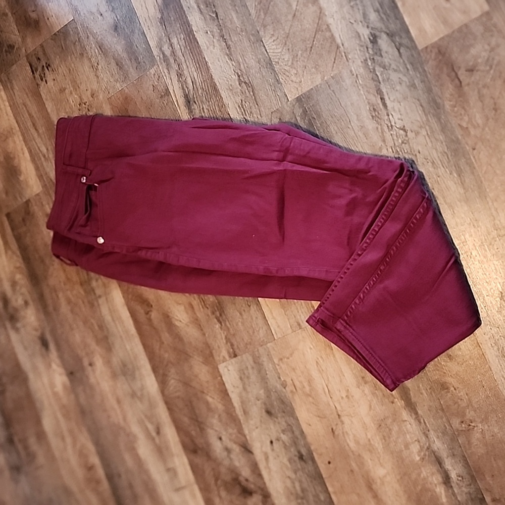 Maurices Burgundy Straigt Leg Jeans